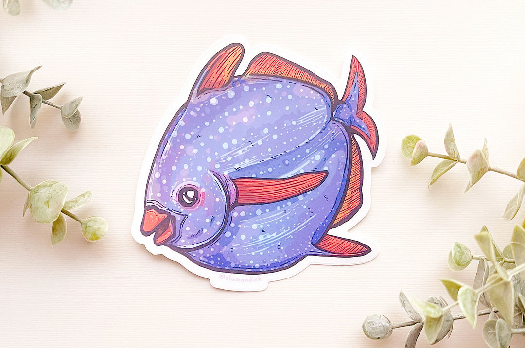 Opah Fish Clear Vinyl Sticker