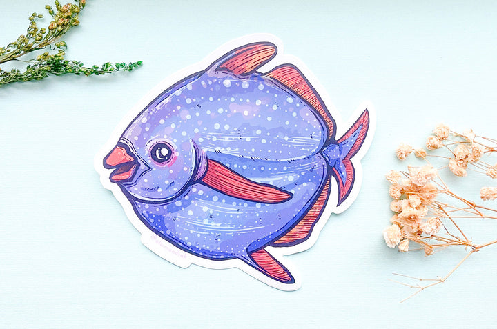 Opah Fish Clear Vinyl Sticker