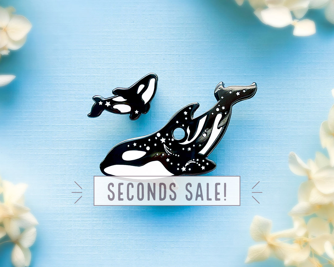 Singularity Orca Mother & Calf Pin Set (Seconds)