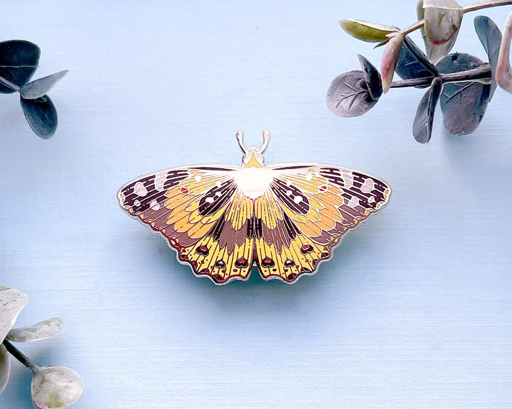 Painted Lady Butterfly (Vanessa cardui) Enamel Pin