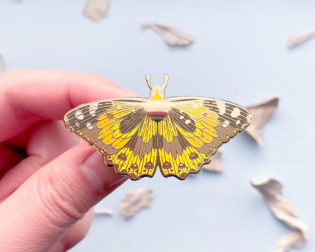 Painted Lady Butterfly (Vanessa cardui) Enamel Pin