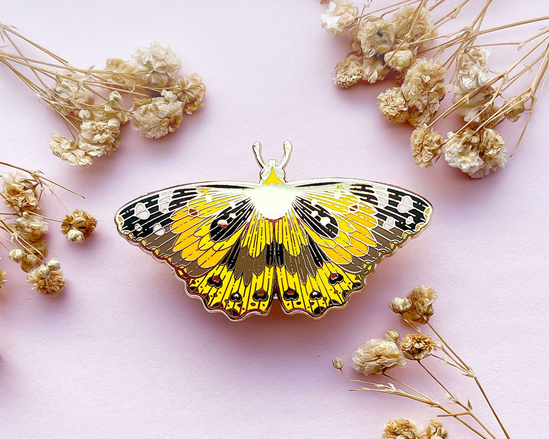 Painted Lady Butterfly (Vanessa cardui) Enamel Pin