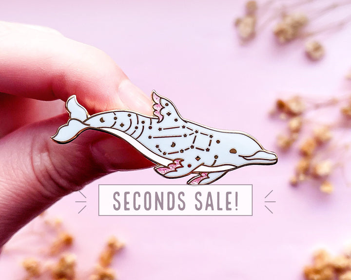 Pegasus Constellation Bottlenose Dolphin Pin (Seconds)
