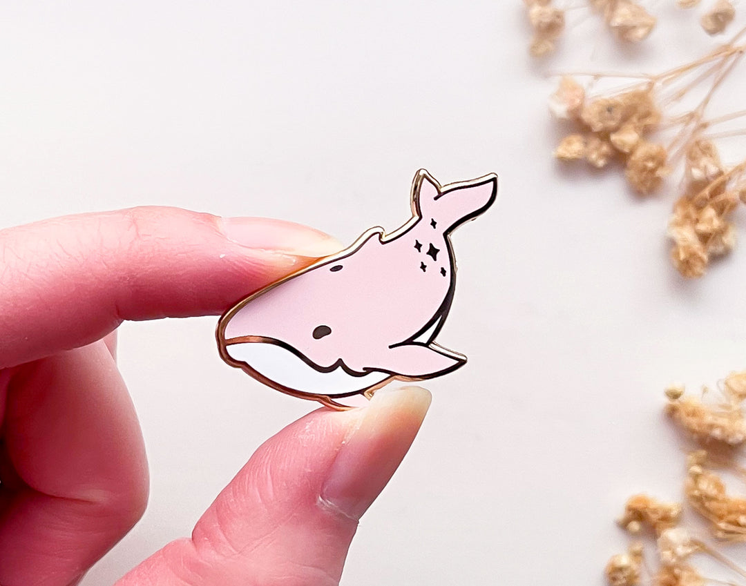 Pink Dream Whale Needle Minder