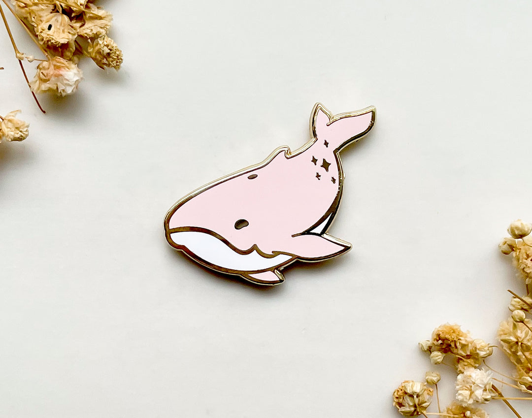 Pink Dream Whale Needle Minder