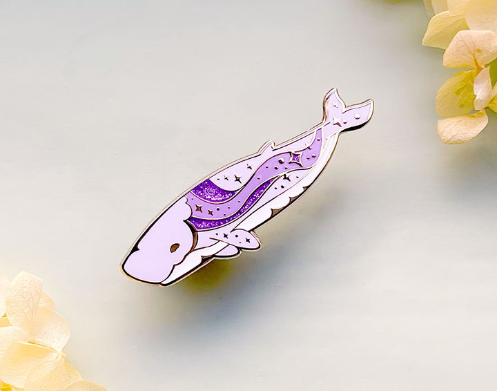 Space Dust Pygmy Sperm Whale Enamel Pin