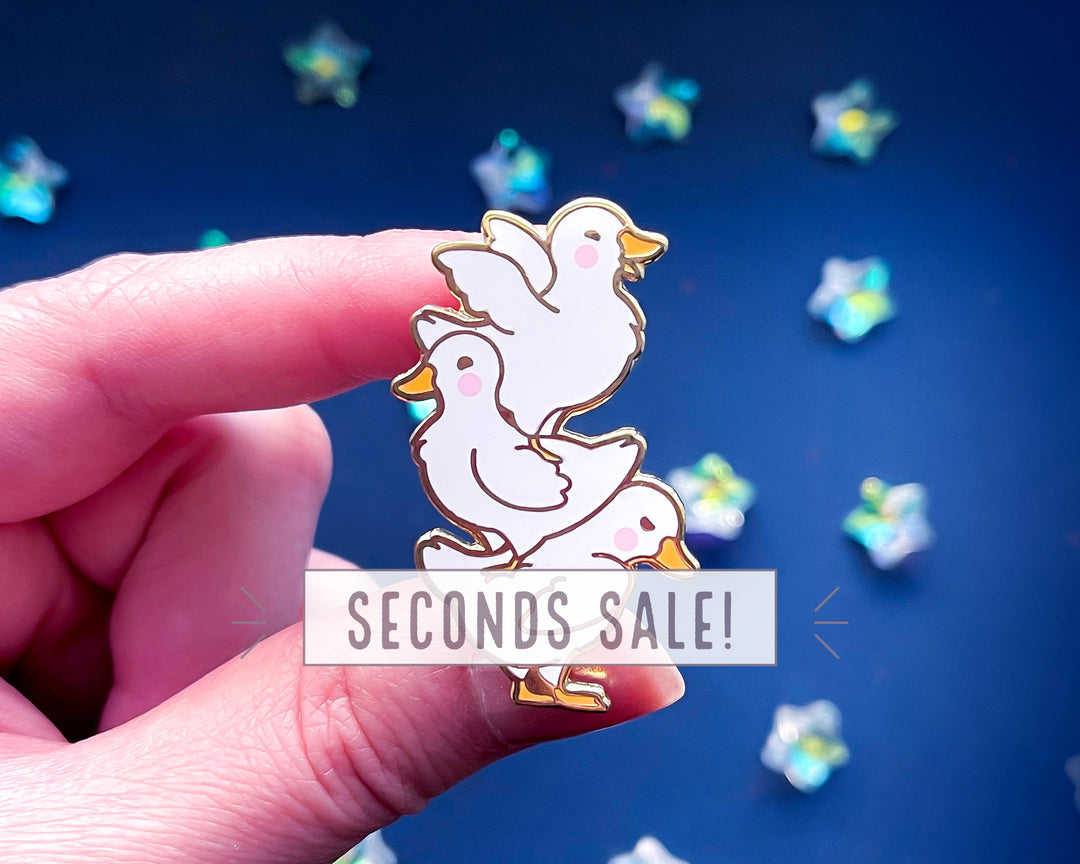 Mini Ducks Quack Stack Enamel Pin (Seconds)