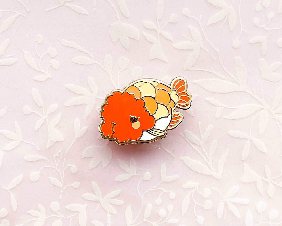 Ranchu Goldfish Enamel Pin