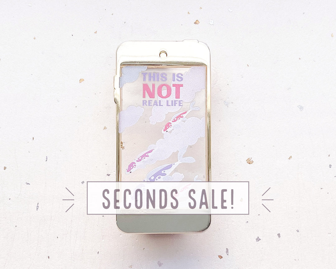 This is Not Real Life Transparent Enamel Pin (Seconds)