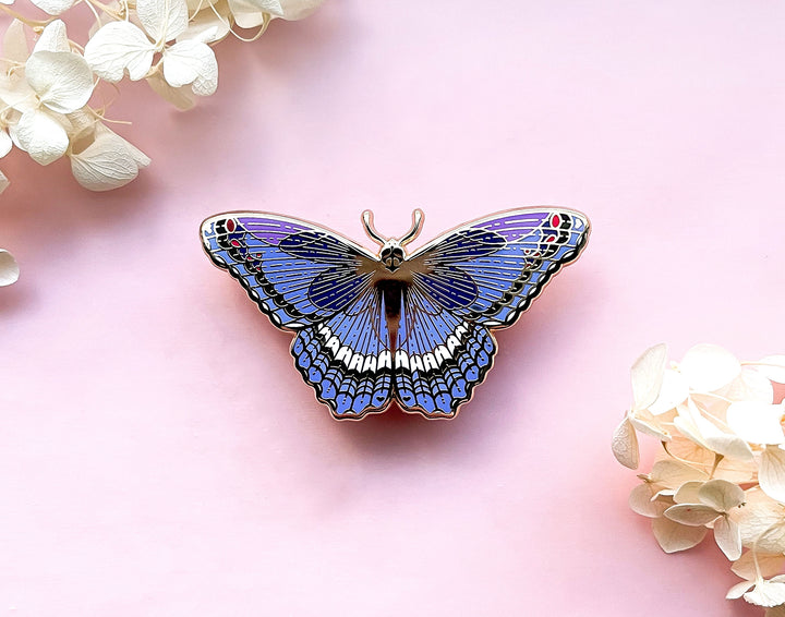 Red Spotted Admiral Butterfly (Limenitis arthemis astyanax) Enamel Pin