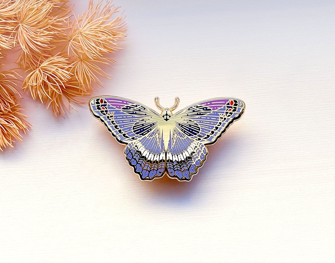 Red Spotted Admiral Butterfly (Limenitis arthemis astyanax) Enamel Pin