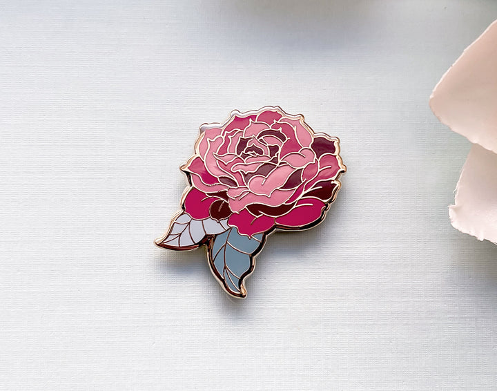 Red Tea Rose Needle Minder