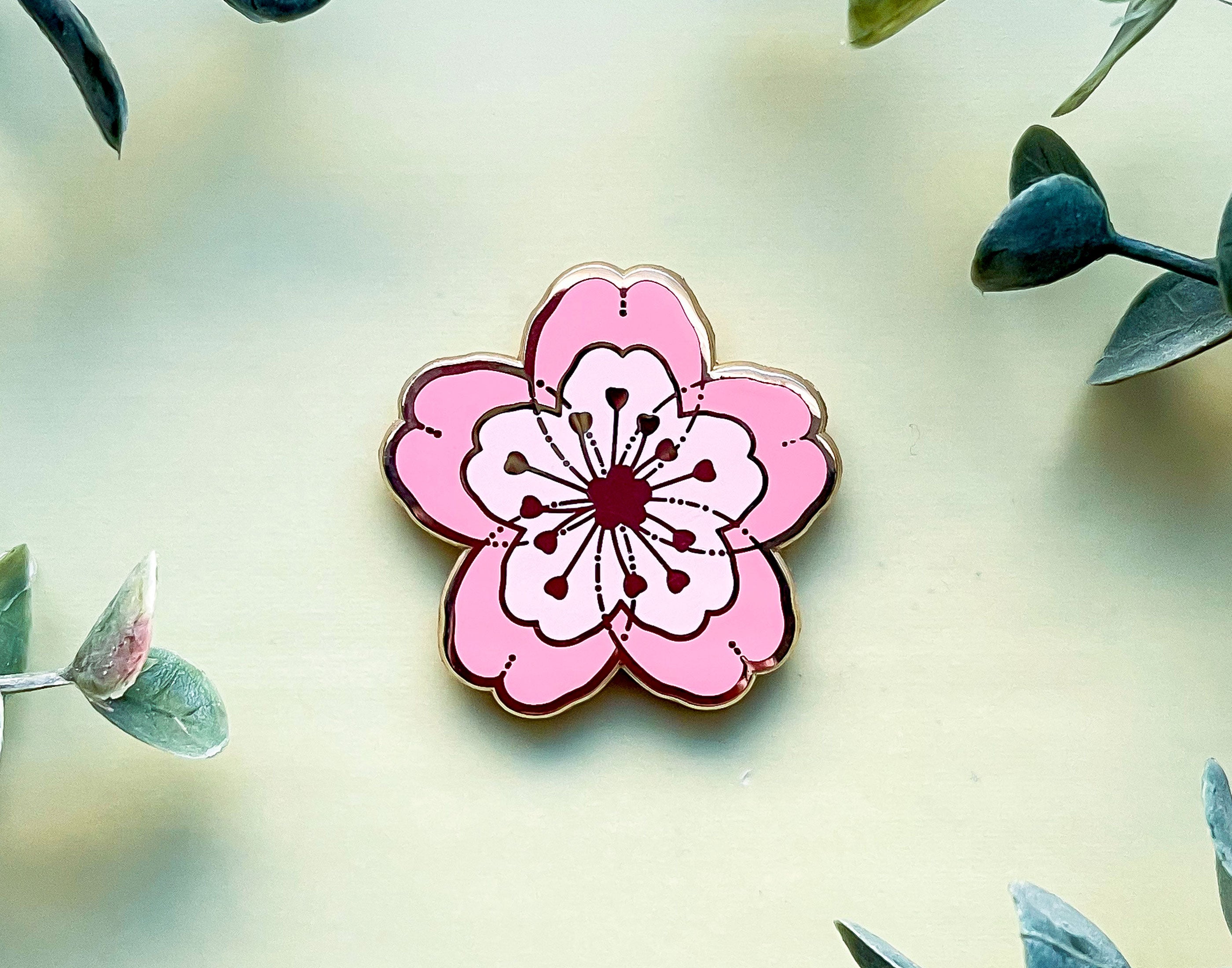 Sakura Flower Needle Minder – Alum and Ink