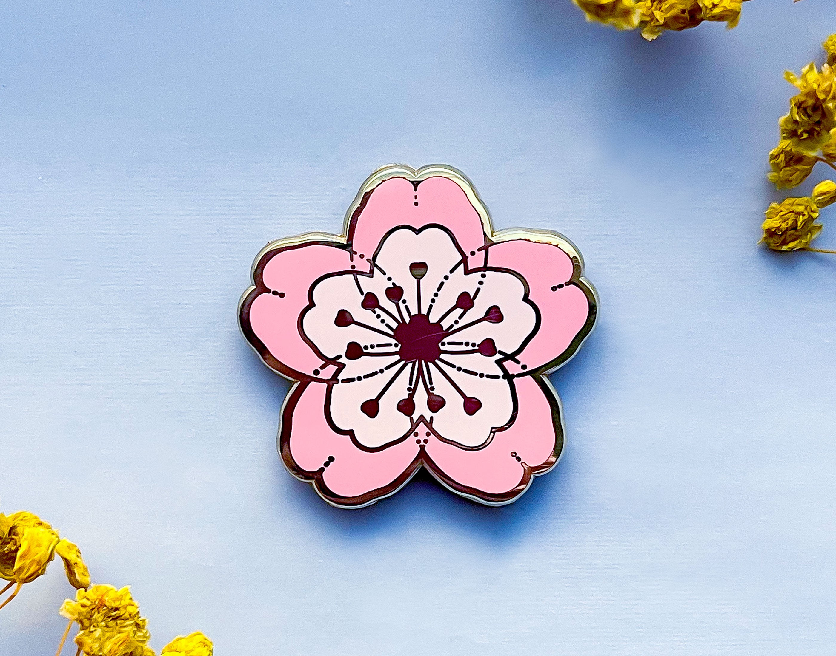 Sakura Flower Needle Minder – Alum and Ink
