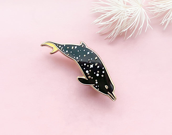 Sato's Beaked Whale (a Scattering of Stars) Enamel Pin