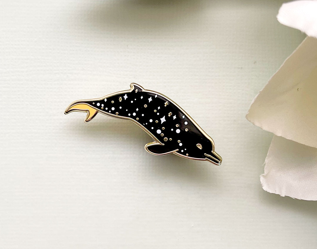 Sato's Beaked Whale (a Scattering of Stars) Enamel Pin
