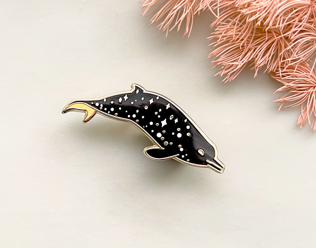 Sato's Beaked Whale (a Scattering of Stars) Enamel Pin