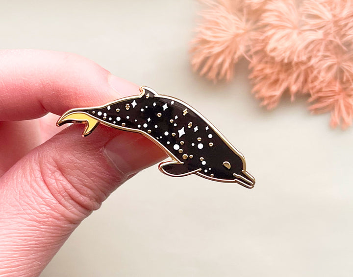 Sato's Beaked Whale (a Scattering of Stars) Enamel Pin