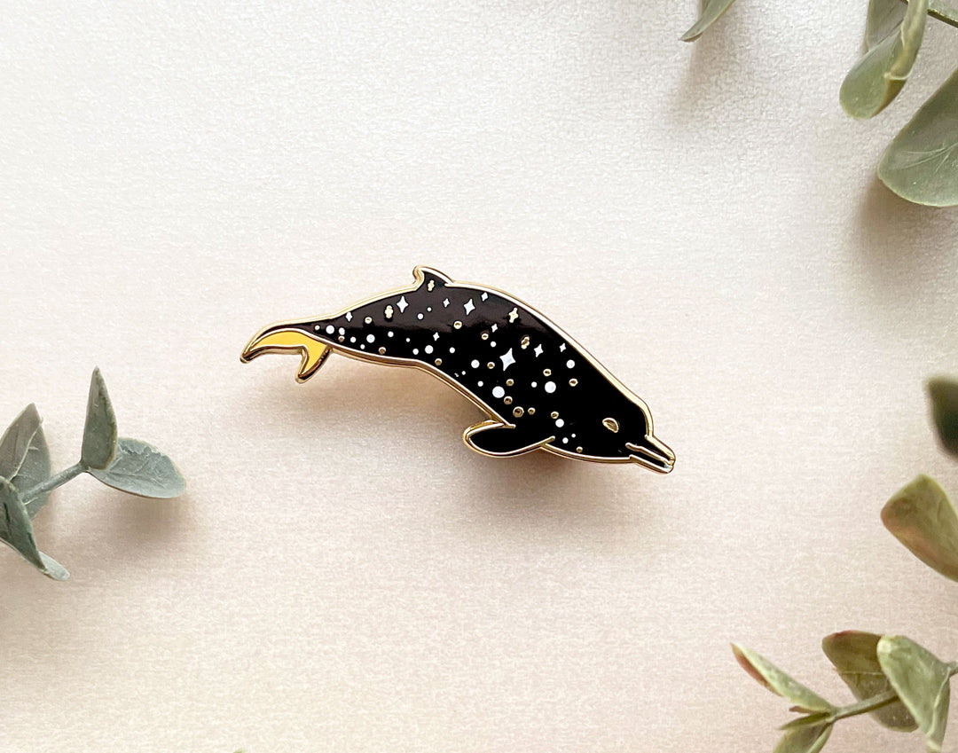 Sato's Beaked Whale (a Scattering of Stars) Enamel Pin