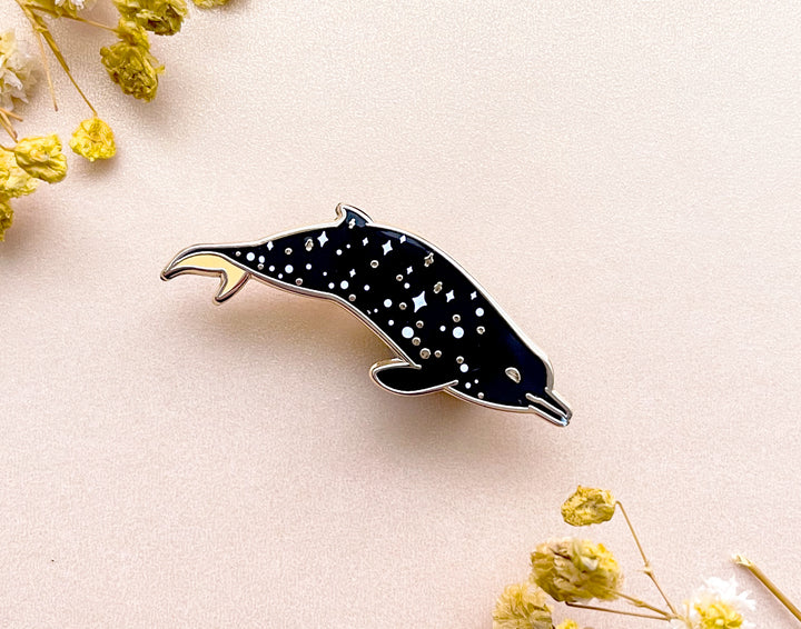 Sato's Beaked Whale (a Scattering of Stars) Enamel Pin