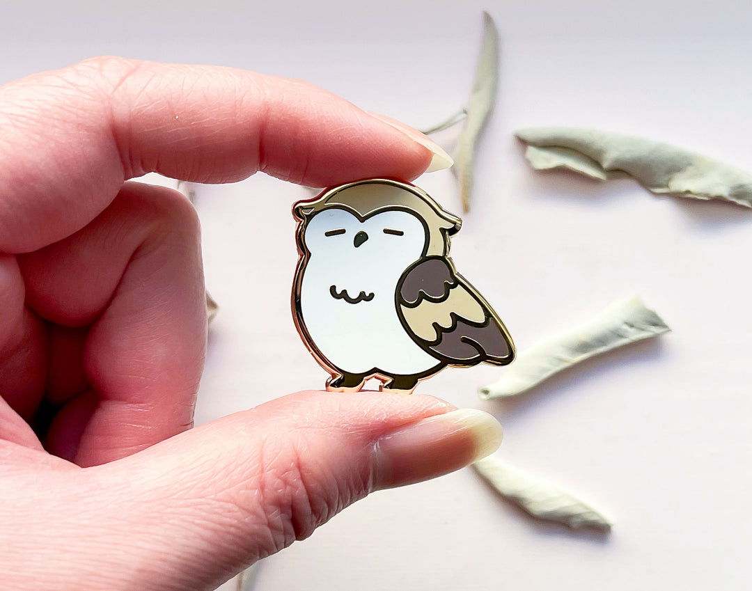 Baby Barred Owl Needle Minder