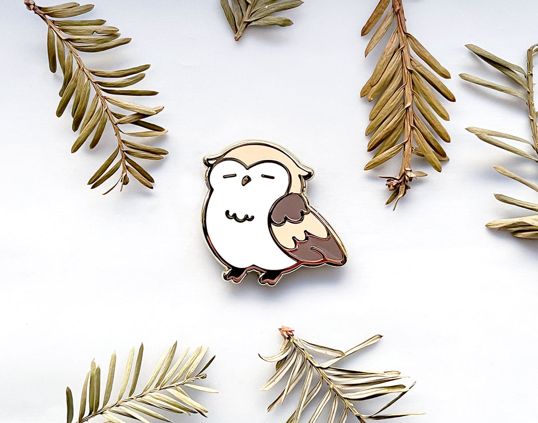 Baby Barred Owl Needle Minder