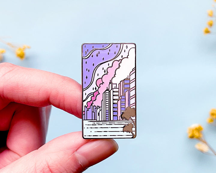 Sea to Sky City Pop Enamel Pin