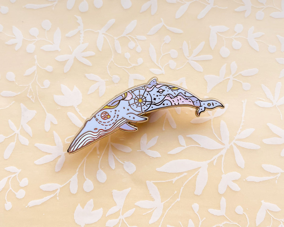 Solar Flare Sei Whale (Bright Sky) Pin