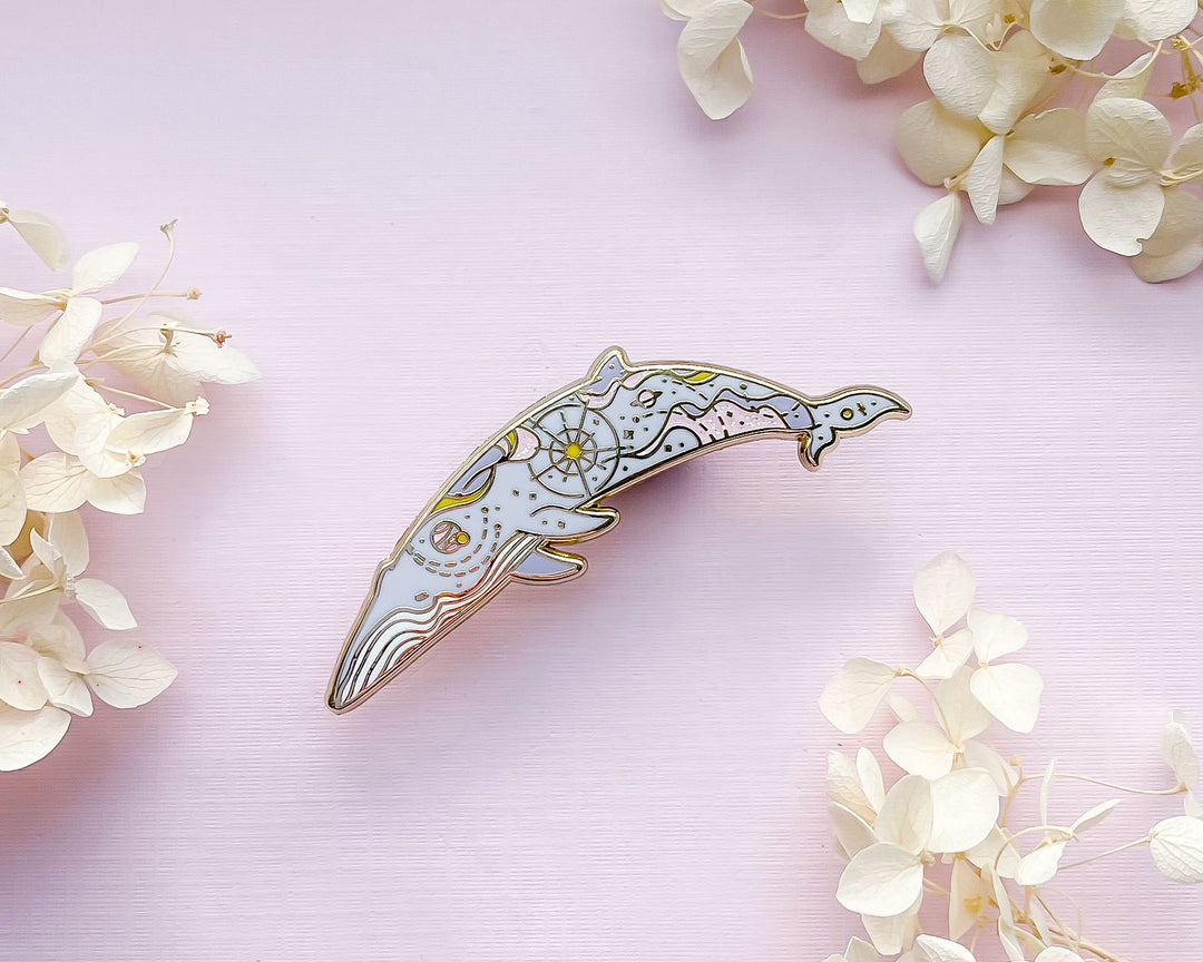 Solar Flare Sei Whale (Bright Sky) Pin