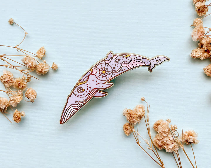 Solar Flare Sei Whale (Bright Sky) Pin