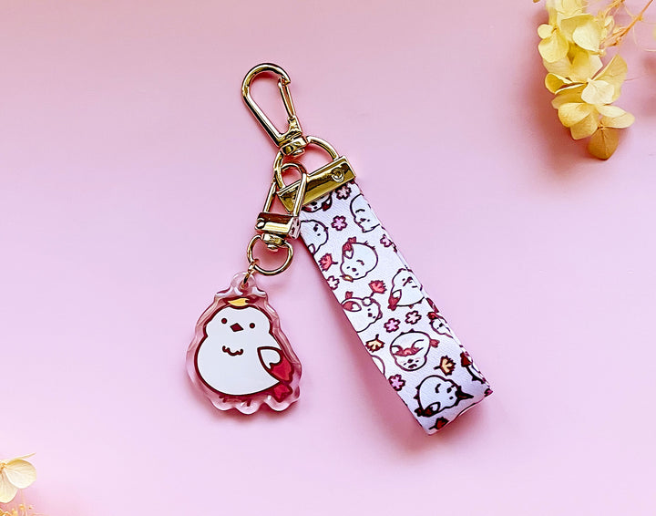 Shima Enaga Mini Lanyard With Hinoki Acrylic Charm