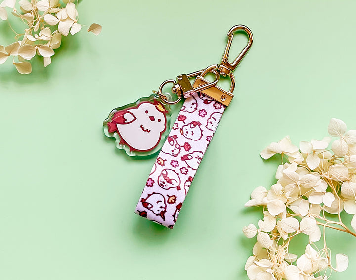 Shima Enaga Mini Lanyard With Hinoki Acrylic Charm