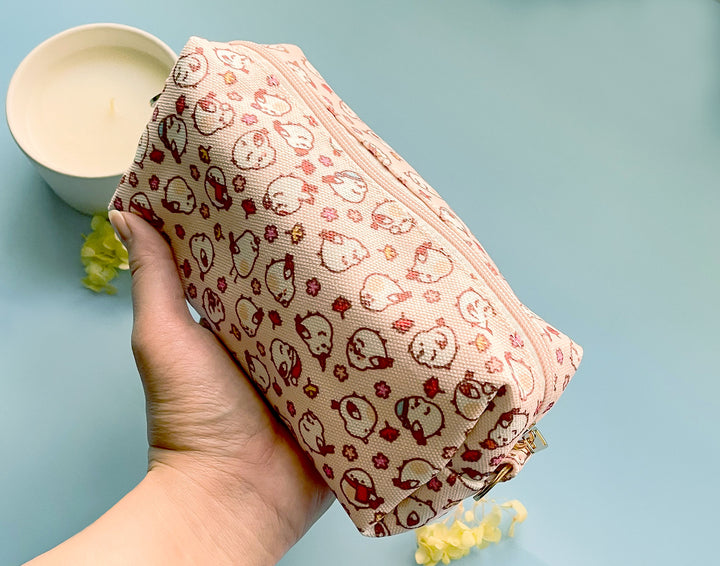 Shima Enaga Patterned Pouch