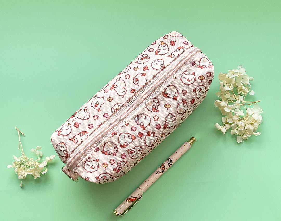 Shima Enaga Patterned Pouch