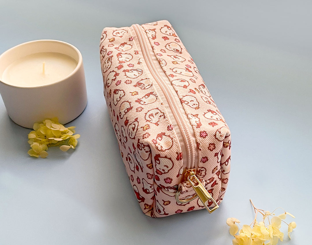 Shima Enaga Patterned Pouch