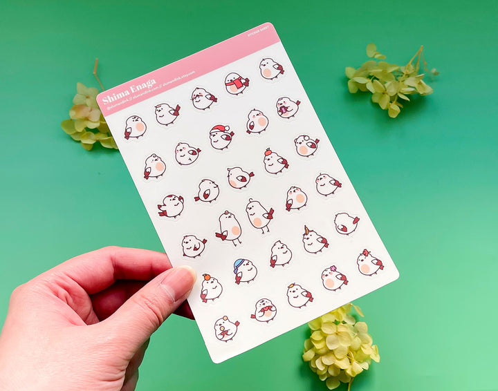 Bigger Shima Enagas Clear Vinyl Sticker Sheet