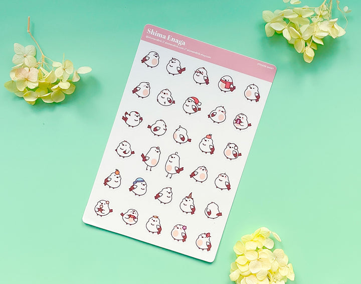 Bigger Shima Enagas Clear Vinyl Sticker Sheet