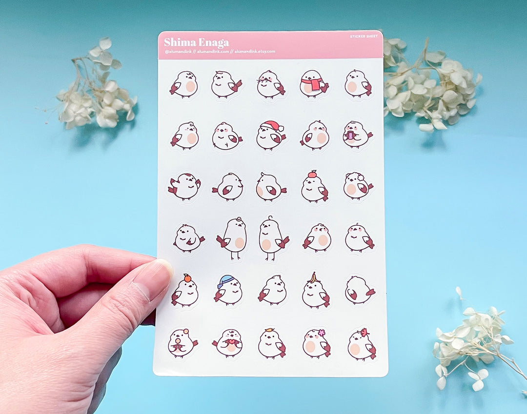 Bigger Shima Enagas Clear Vinyl Sticker Sheet