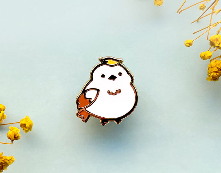 Hinoki the Autumn Leaf Shima Enaga Enamel Pin