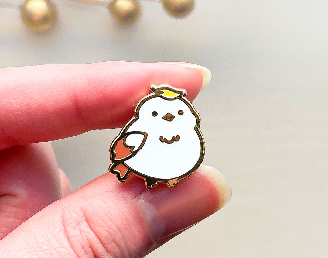 Hinoki the Autumn Leaf Shima Enaga Enamel Pin
