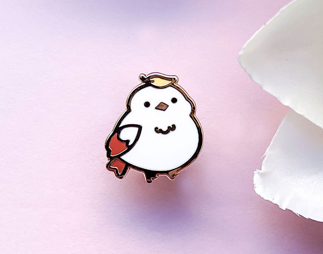 Hinoki the Autumn Leaf Shima Enaga Enamel Pin