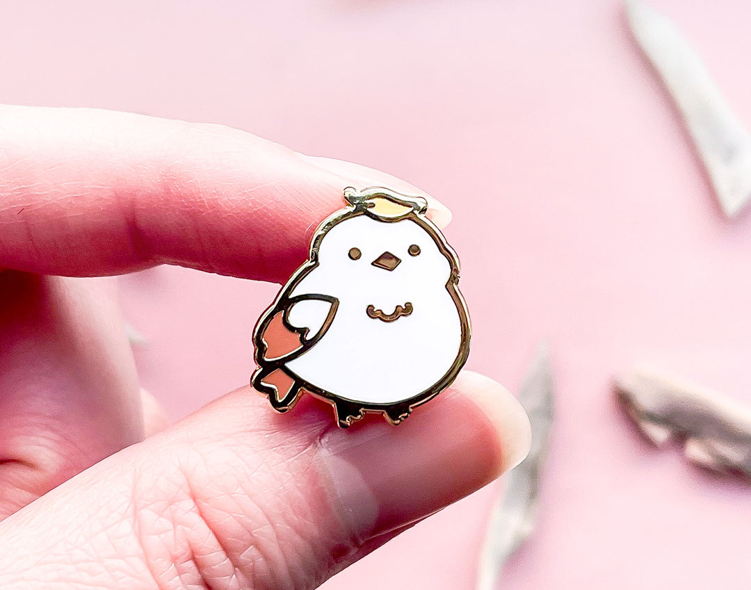 Hinoki the Autumn Leaf Shima Enaga Enamel Pin