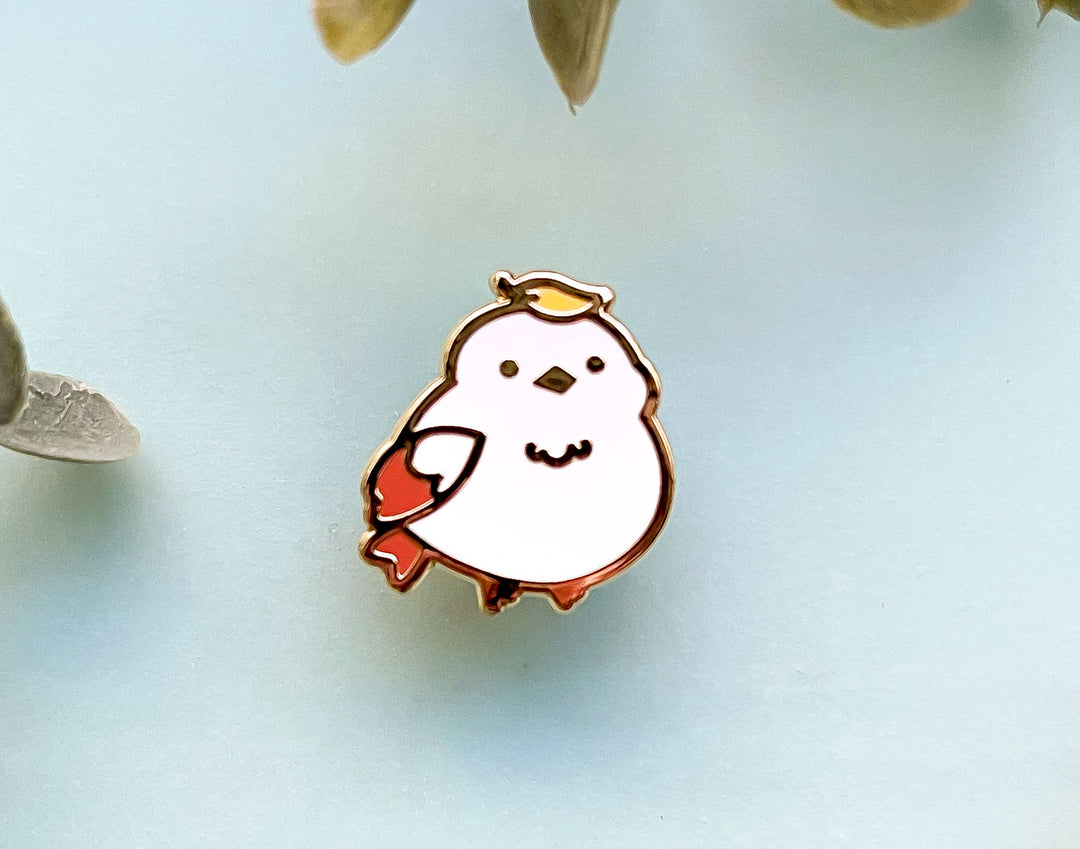 Hinoki the Autumn Leaf Shima Enaga Enamel Pin