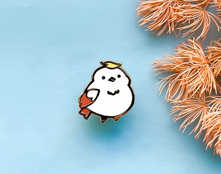 Hinoki the Autumn Leaf Shima Enaga Enamel Pin