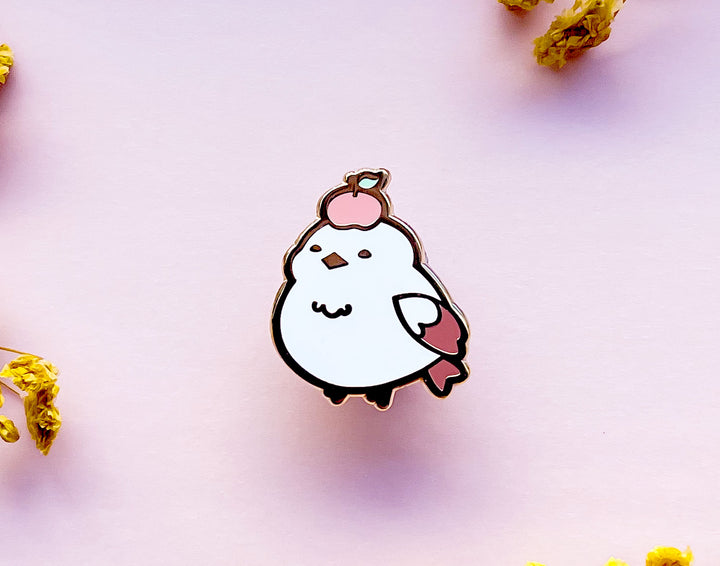 Kiki the Persimmon Shima Enaga Enamel Pin