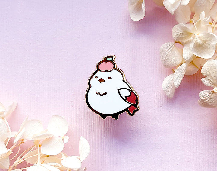 Kiki the Persimmon Shima Enaga Enamel Pin