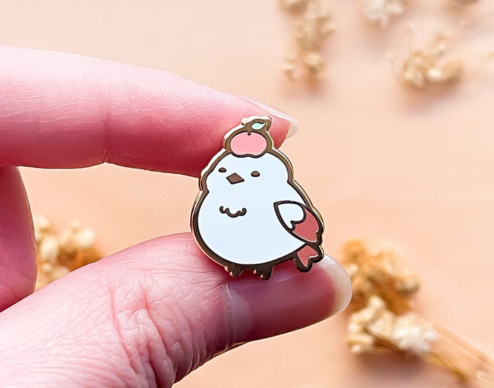Kiki the Persimmon Shima Enaga Enamel Pin
