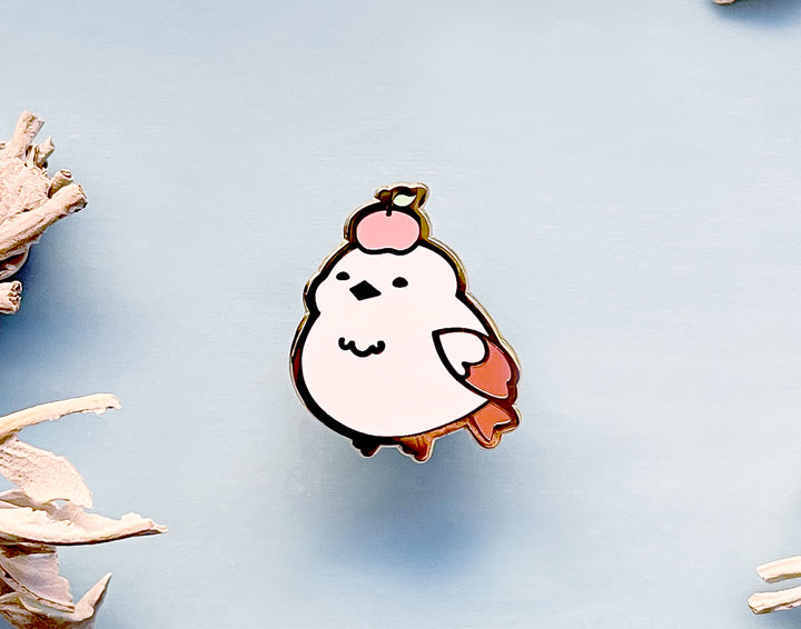 Kiki the Persimmon Shima Enaga Enamel Pin