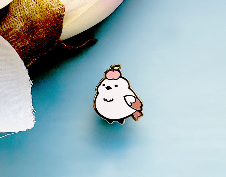 Kiki the Persimmon Shima Enaga Enamel Pin