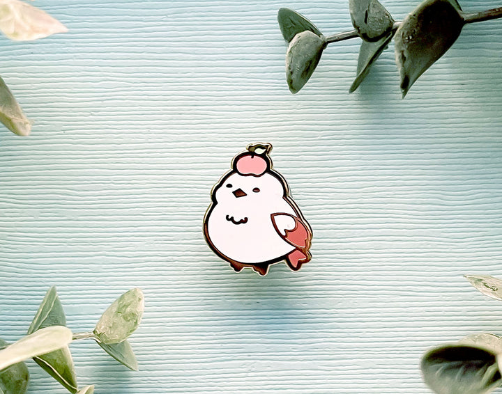 Kiki the Persimmon Shima Enaga Enamel Pin